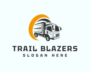 Logistics Truck Delivery logo design