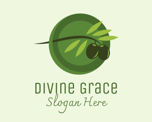 Olive Leaves - Olive Branch Fruit logo design