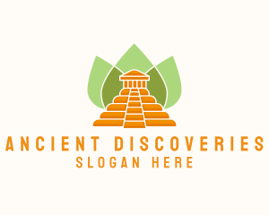 Ancient Temple Leaves logo design