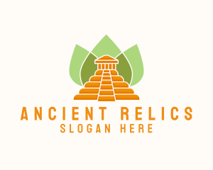 Ancient Temple Leaves logo design