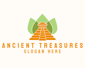 Ancient Temple Leaves logo design