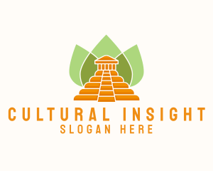 Ancient Temple Leaves logo design