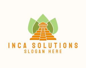 Inca - Ancient Temple Leaves logo design