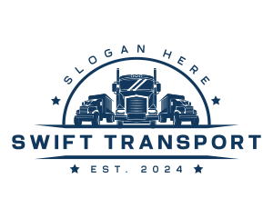 Trucking Delivery Transport logo design