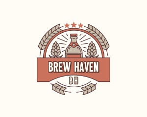 Liquor Beer Brewery logo design