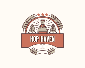 Liquor Beer Brewery logo design