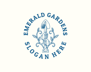 Gardener Shovel Gloves logo design