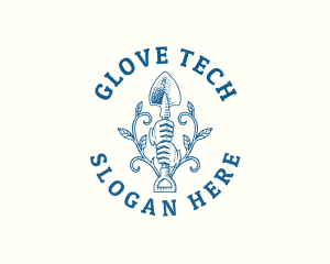 Gardener Shovel Gloves logo design