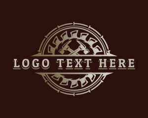 Logger - Sawmill Hammer Carpentry logo design