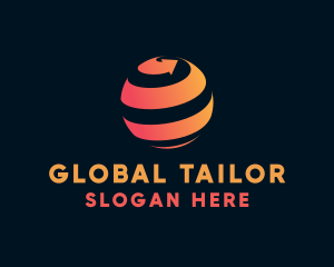 Global Business Arrow logo design