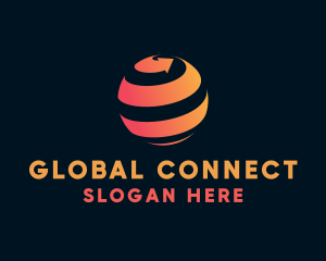 Global - Global Business Arrow logo design