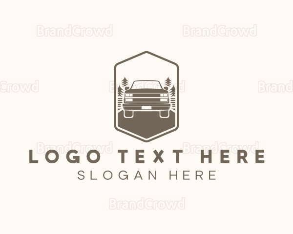 Offroad Hexagon SUV Vehicle Logo