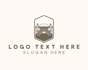 Outdoor - Offroad Hexagon SUV Vehicle logo design