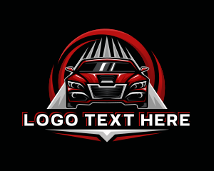Transportation - Detailing Racing Car logo design