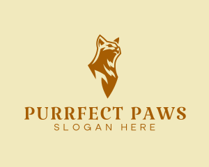 Premium Feline Cat logo design