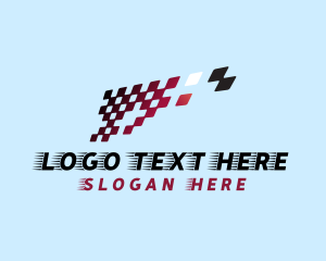 Pixel - Racing Flag Motorsport logo design