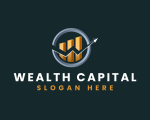 Arrow Chart Finance logo design