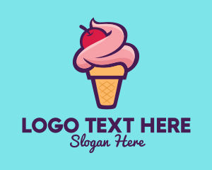 Cherry Ice Cream Logo