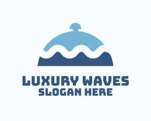 Wave Seafood Platter logo design