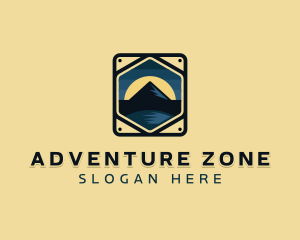 Mountain Hike Adventure logo design