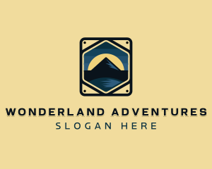 Mountain Hike Adventure logo design