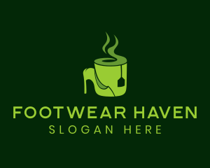 Green Tea Shoe Cafe  logo design