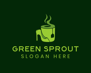 Green Tea Shoe Cafe  logo design