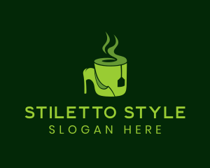 Green Tea Shoe Cafe  logo design