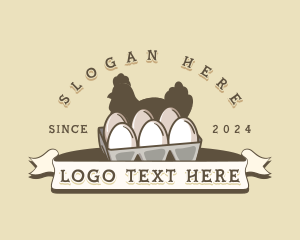 Tray - Egg Chicken Poultry logo design