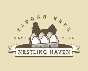 Hatchery - Egg Chicken Poultry logo design