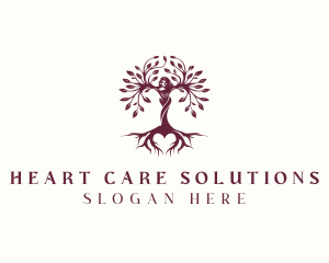 Environmental Woman Tree Planting logo design