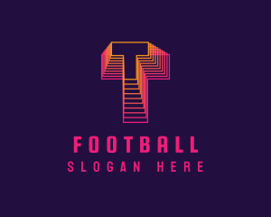 Esports - Gradient Static Letter T logo design