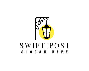 Post - Light Lamp Lantern logo design