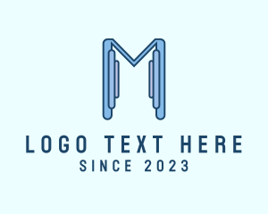 Cyber - Tech Firm Letter M logo design