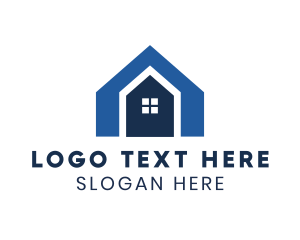 Shape - Blue Shape House logo design