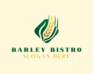 Barley - Agriculture Grain Crop logo design