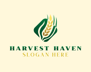 Agriculture Grain Crop logo design