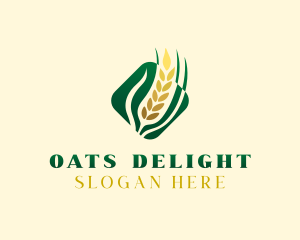 Oats - Agriculture Grain Crop logo design