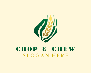 Fiber - Agriculture Grain Crop logo design