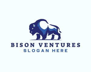 Bison - Bison Bull Wildlife logo design