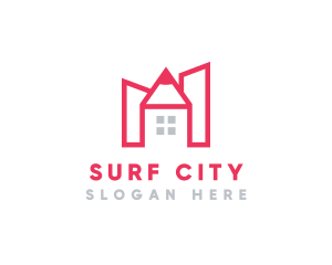 Pencil House City logo design