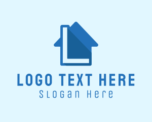 Blue - Real Estate Letter L logo design