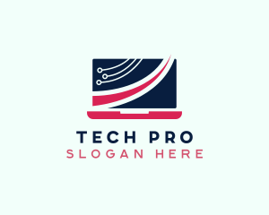 Pc - Laptop Tech Cybersecurity logo design
