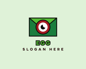 Vlogger - Mail Envelope Camera logo design