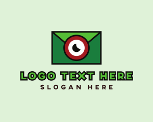 Messaging - Mail Envelope Camera logo design