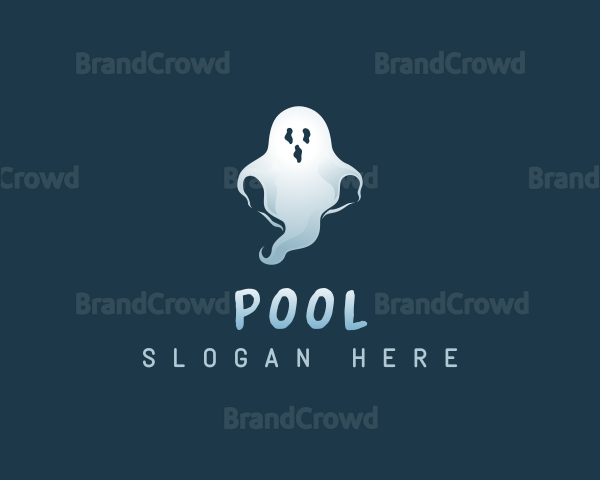 Spooky Scary Ghost Logo