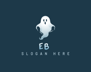 Spooky Scary Ghost Logo