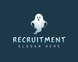 Spooky Scary Ghost Logo