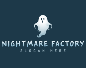 Spooky Scary Ghost logo design