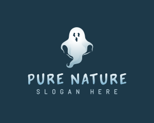 Phantom - Spooky Scary Ghost logo design